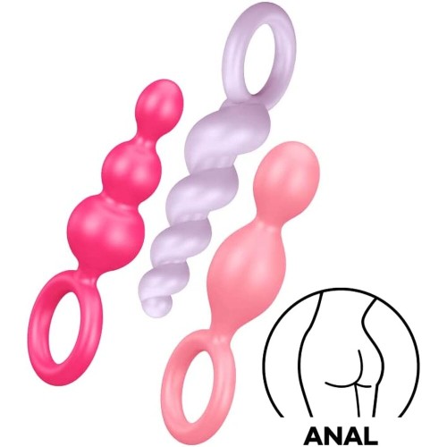 Set de 3 Plug Anal Multicolor Booty Call de Satisfyer