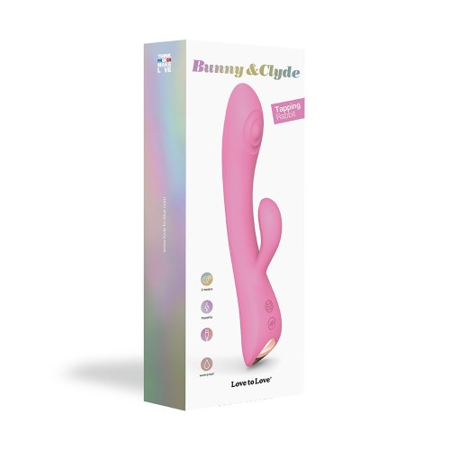 Vibrador Conejo Tapping Bunny And Clyde Rosa