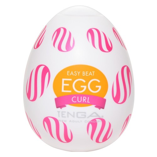 Tenga Curl Egg Masturbator for On-the-Go Pleasure