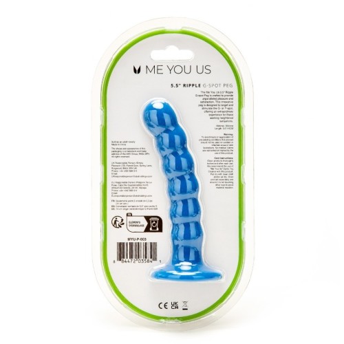 Me You Us 5.5 Inch Ripple G Spot Peg Dildo for Unmatched Pleasure