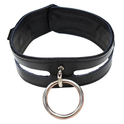 Rouge Garments Leather Fashion Bondage Collar for Stylish Play