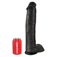 King Cock de 15 Pulgadas con Bolas Negro