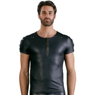 Camisa Negra Mate Corte Recto NEK para Vestir de Moda