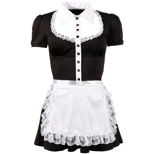 Cottelli Collection Black Maid Costume Dress for Roleplay