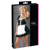 Cottelli Collection Black Maid Costume Dress for Roleplay