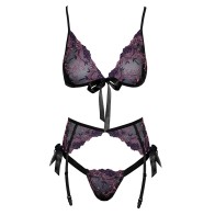 Conjunto de Sujetador Bordado Floral Kissable S/M