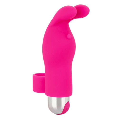 Vibrador de Dedos Conejito Recargable Rosa Intimate Play