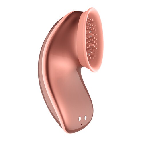 Twitch Rose Gold Hands Free Suction And Vibration Toy