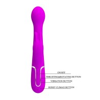 Vibrador Conejito Recargable Pretty Love Dejon con Múltiples Funciones