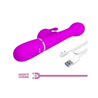 Vibrador Conejito Recargable Pretty Love Dejon con Múltiples Funciones