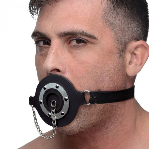 Master Series Pie Hole Silicone Gag for Bondage Play