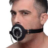 Master Series Pie Hole Silicone Gag for Bondage Play