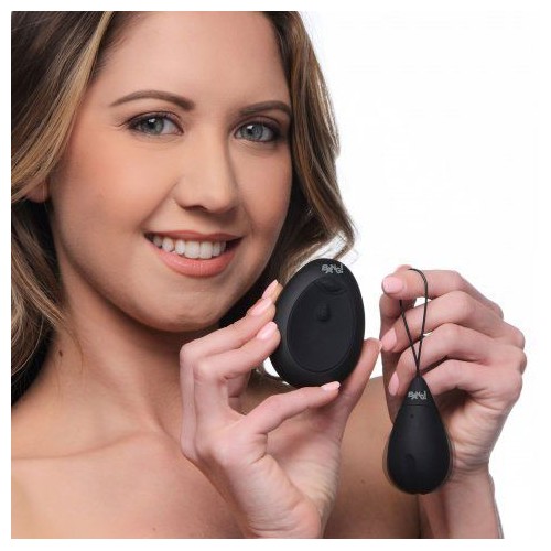 XR 10X Silicone Vibrating Egg Black