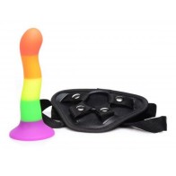 Dildo de Silicona Arcoíris XR con Arnés