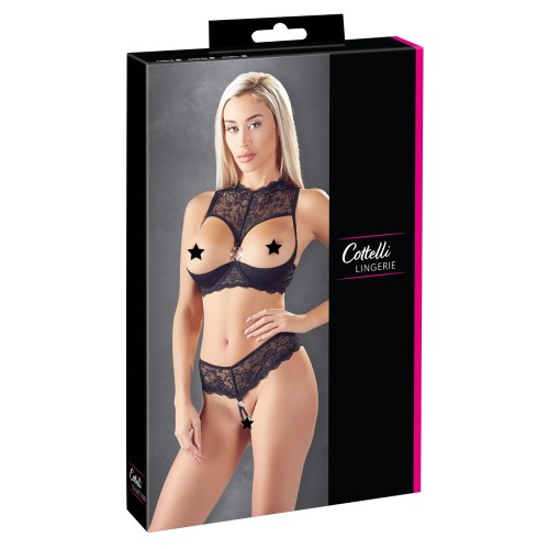 Cottelli Shelf Bra and String 80b/m