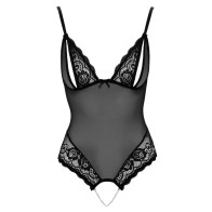 Cottelli Crotchless Peek a Boo Body for Seductive Nights