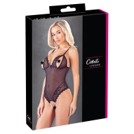 Cottelli Crotchless Peek a Boo Body for Seductive Nights