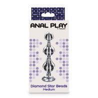 Diamond Star Beads Medium for Luxurious Anal Play