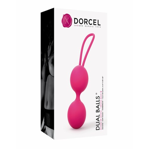 Pelotas Geisha Dual de Toque Suave Dorcel para Entrenamiento Pélvico