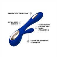 Vibrador de Doble Acción Lelo Soraya Wave para Placer Intenso