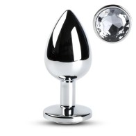 Large Metal Anal Plug With Elegant Crystal for Sensual Pleasure