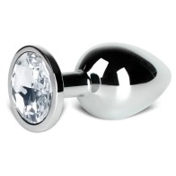 Large Metal Anal Plug With Elegant Crystal for Sensual Pleasure