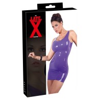 Purple Latex Mini Dress Medium