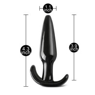 Pequeño Plug Anal Tapered Negro para Principiantes