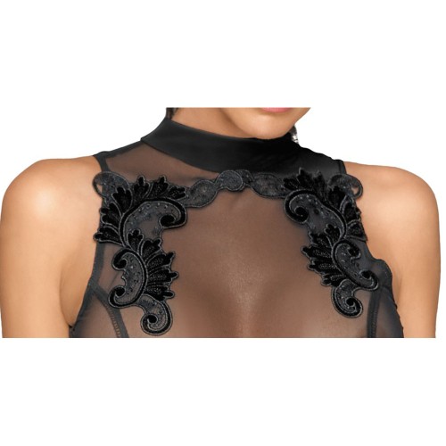 Vestido Sin Mangas Efecto Mojado Noir para Noches Seductoras