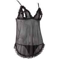 Cottelli Open Babydoll And String for Enticing Elegance