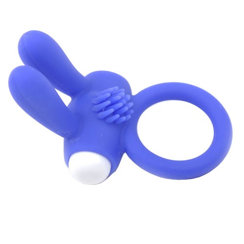 Anillo para el Pene con Orejas de Conejo Azul