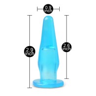 Mini Butt Plug With Finger Hole Blue