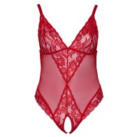 Cottelli Curves Crotchless Body Red X Large