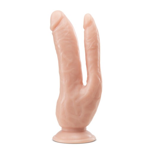 Dr. Skin Dual 8 Inch Dual Penetrating Dildo with Suction Cup