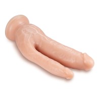 Dildo Doble Penetrante de 8 Pulgadas con Ventosa Dr. Skin