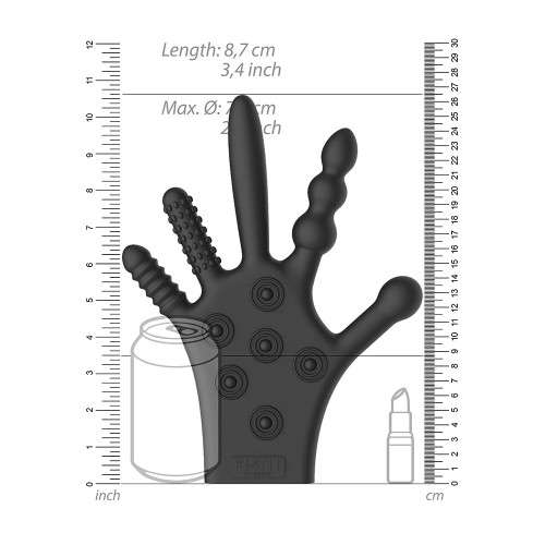 Guante de estimulación de silicona para juego de sensaciones únicas