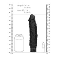 Realistic 10 Speed Black Vibrator for intense pleasure