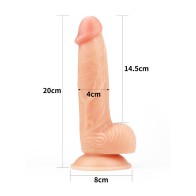 Lovetoy Dildo Ultra Suave de 8 Pulgadas