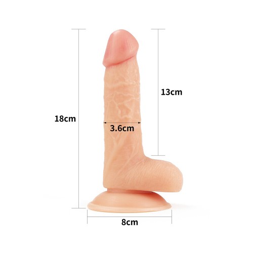 Dildo Realista Lovetoy 7 Pulgadas Ultra Suave Placer Vívelo