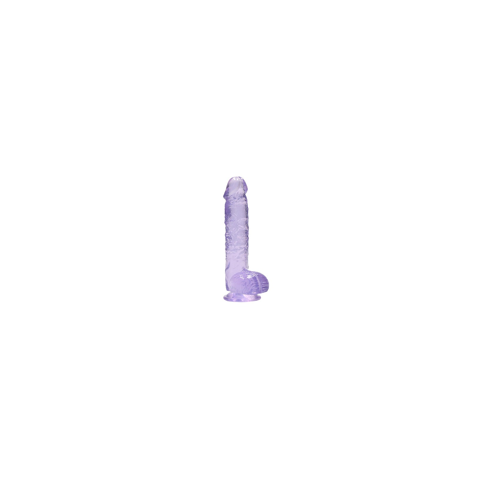 Dildo RealRock de 6 Pulgadas Transparente para Placer Realista