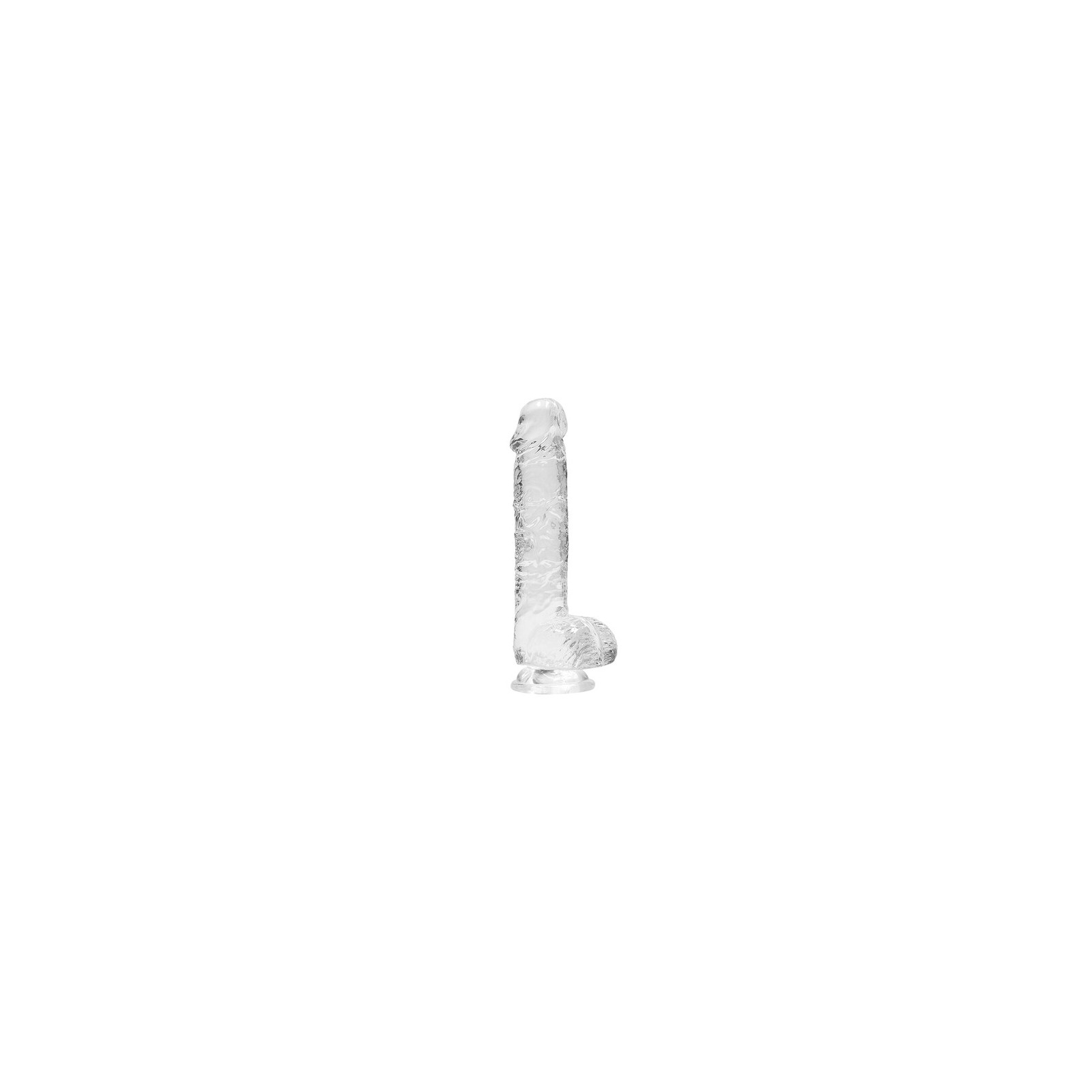 Dildo Transparente Realista RealRock de 6 Pulgadas