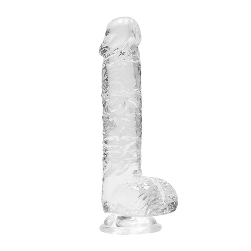 Dildo Transparente Realista RealRock de 6 Pulgadas