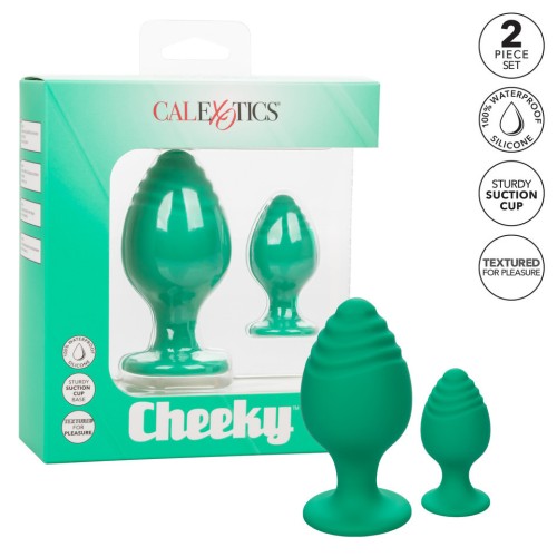 Duo de Plug Anal Cheeky Verde