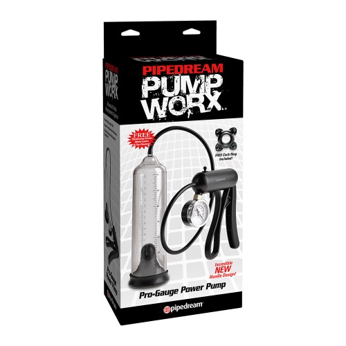 Pump Worx Pro-Gauge Power Pump for Enhanced Erections