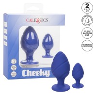 Dúo de Butt Plugs Cheeky en Púrpura