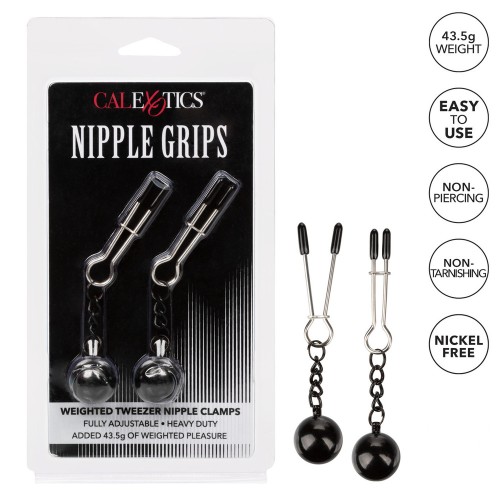 Nipple Grips Weighted Tweezer Clamps for Enhanced Sensations