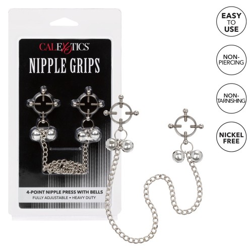 Nipple Grips 4 Point Nipple Press with Bells for Sensory Play