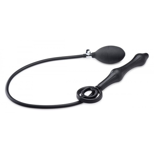 Master Series Devil's Rattle Inflatable Anal Plug with Cock Ring