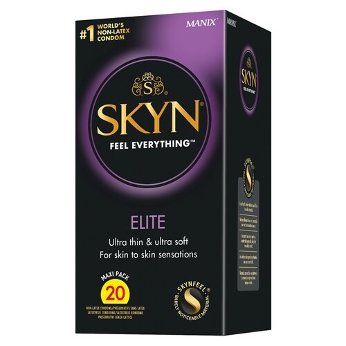 SKYN Elite Latex Free Condoms 20 Pack for Realistic Pleasure