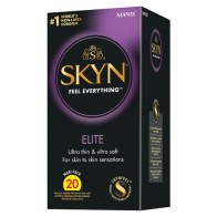 Condones SKYN Elite Sin Látex Paquete de 20 para Placer Realista